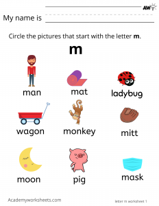 learn letter m