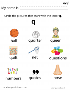 learn the letter Q q