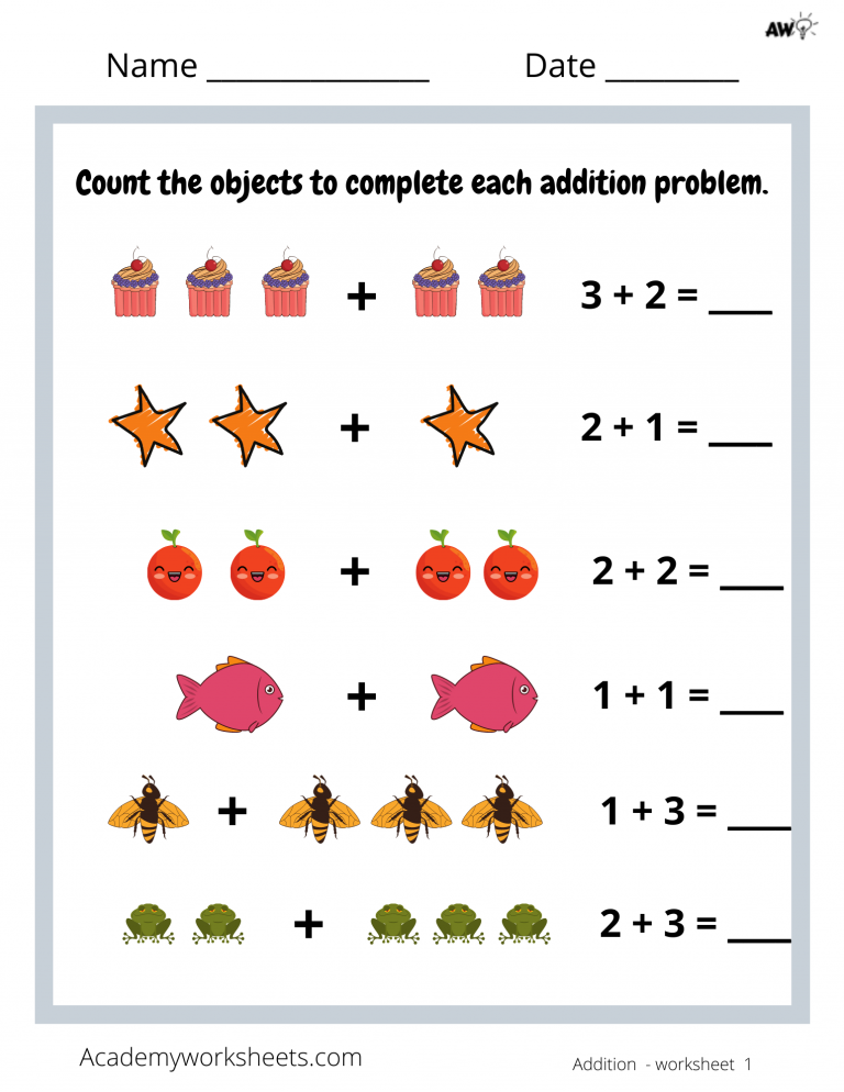 Basic Addition Archives Academy Worksheets