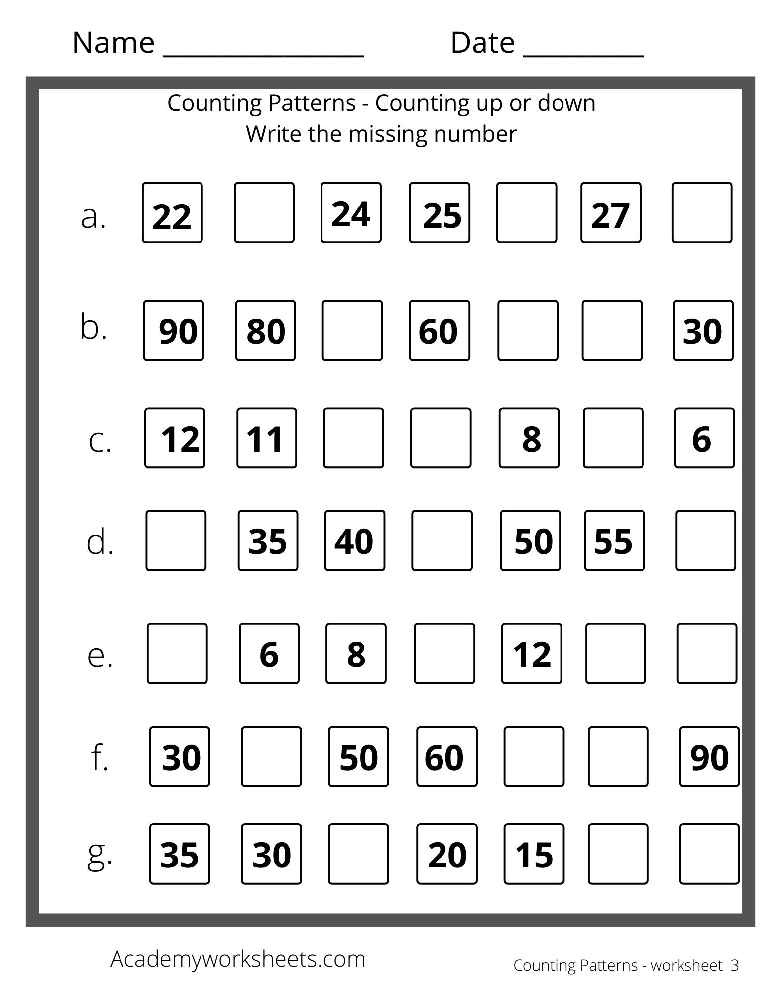 Counting Patterns Worksheets Hot Sex Picture