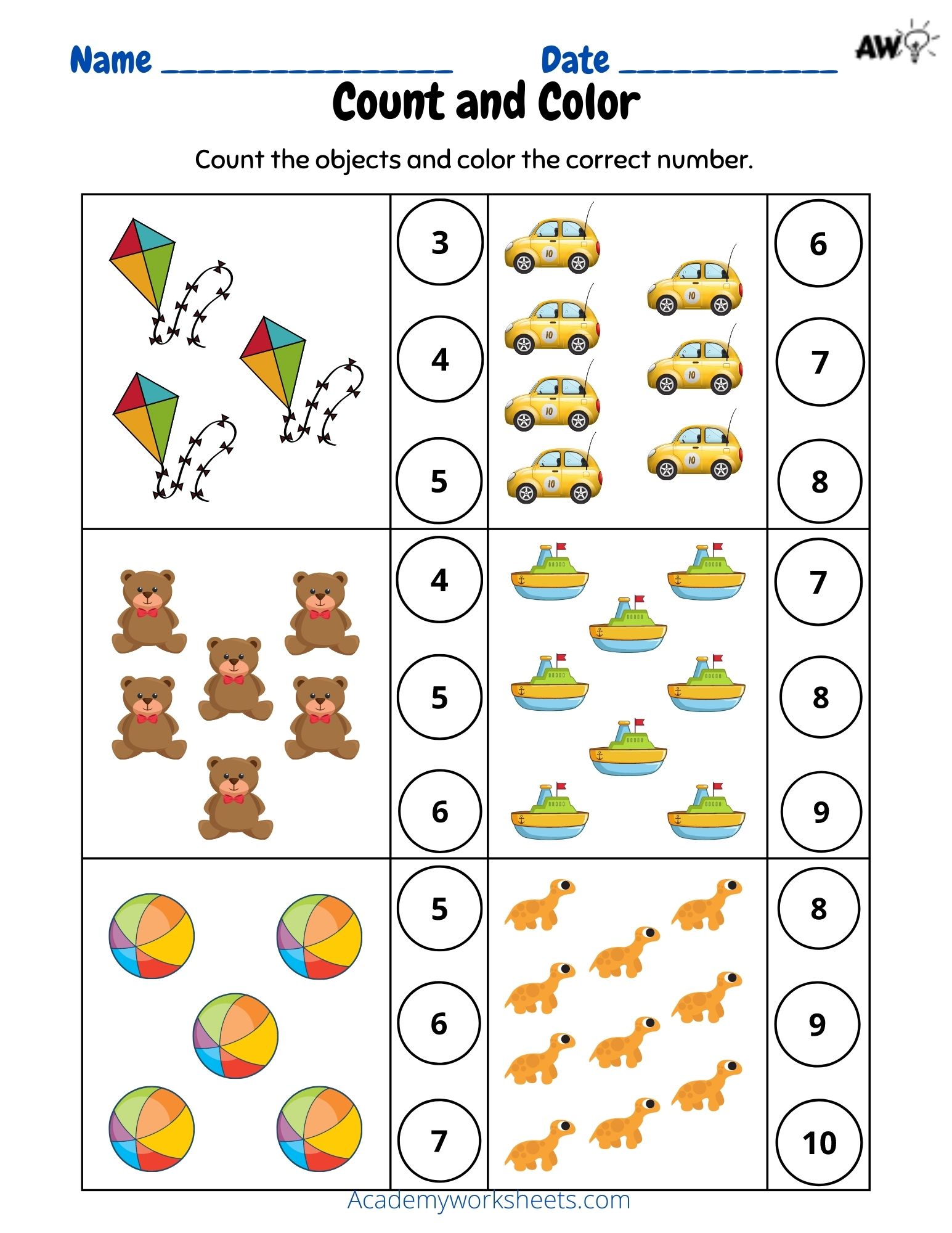 count-to-10-worksheet