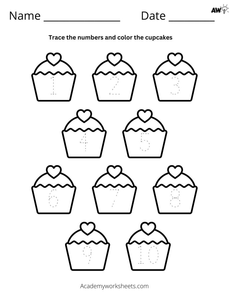 Create Number Tracing Worksheets