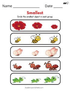 Big and Small Worksheets - Academy Worksheets