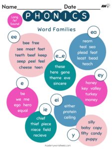 long e word families