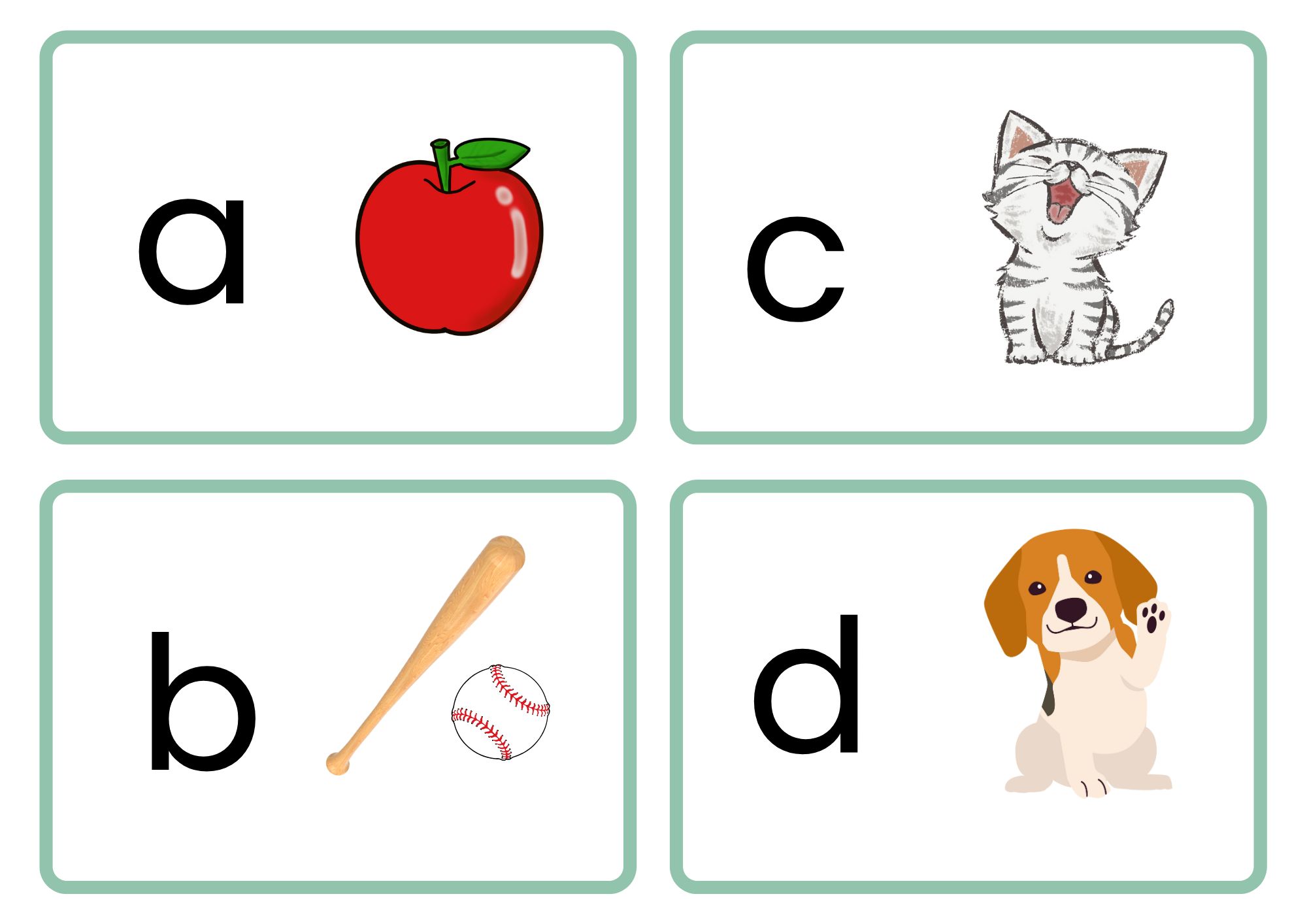 Free Alphabet Flashcards Printable - ABC Names and Sounds - Academy ...