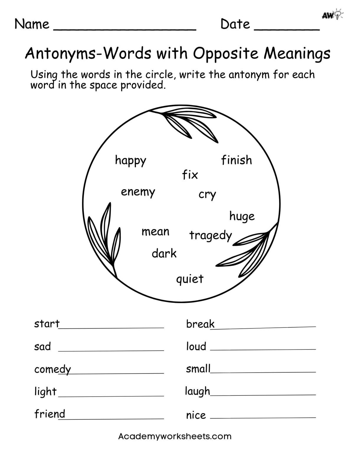 into sight word worksheet